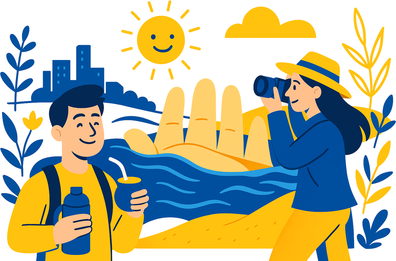 Viajantes no Uruguai